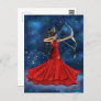 Sagittarius Female Goddess Fashion Illustration  Postcard