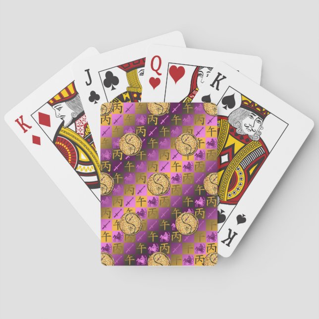 Sagittarius & Fire Horse Poker Cards (Back)