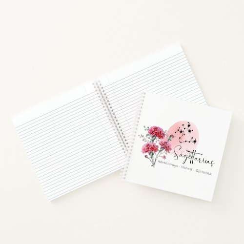 Sagittarius Floral Notebook 