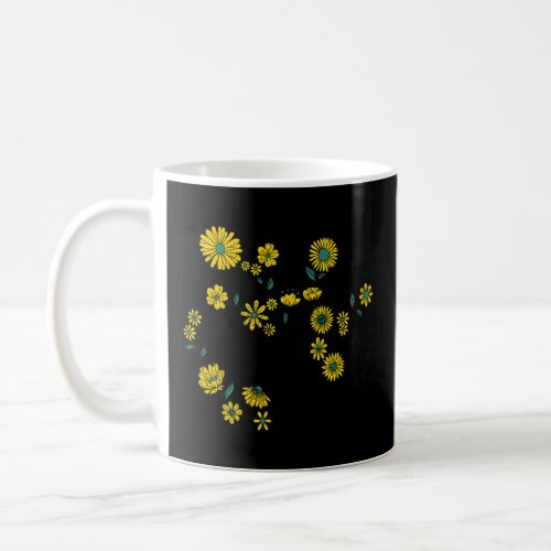Sagittarius Flowers Constellation Zodiac  Coffee Mug