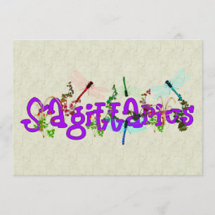 Sagittarius Flowers Invitation