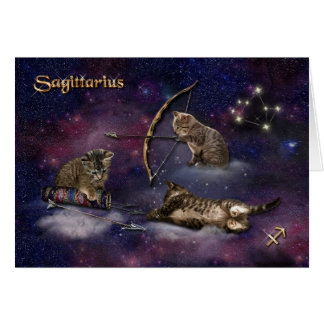 Sagittarius for Cat Lovers Cards