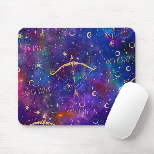 Sagittarius Galaxy Mouse Pad