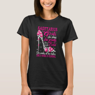 Sagittarius Girl Like a Boss in Control diamond sh T-Shirt