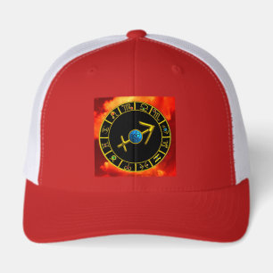 SAGITTARIUS Gold Blue Zodiac Jewel Astrology Chart