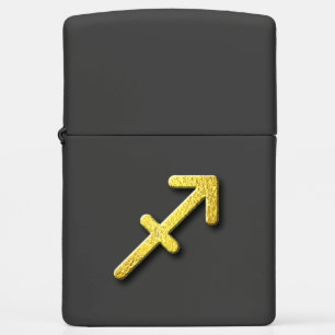 Sagittarius Gold Zippo Lighter