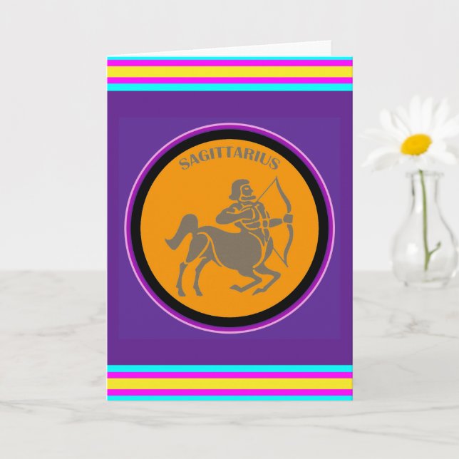 Sagittarius Greeting Card (Small Plant)