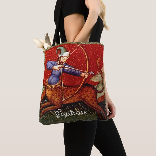 Sagittarius Horoscope Zodiac Medieval All Print Tote Bag (Close Up)