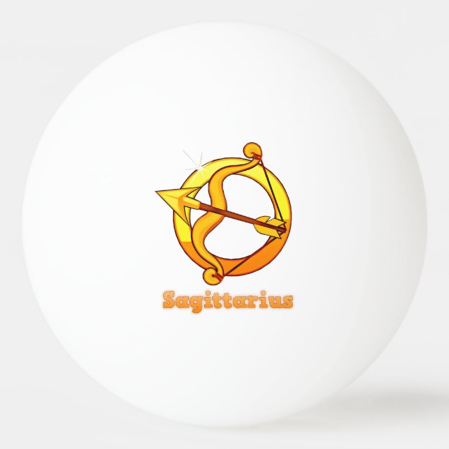 Sagittarius illustration Ping-Pong ball (Front)