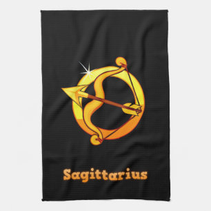 Sagittarius illustration towel