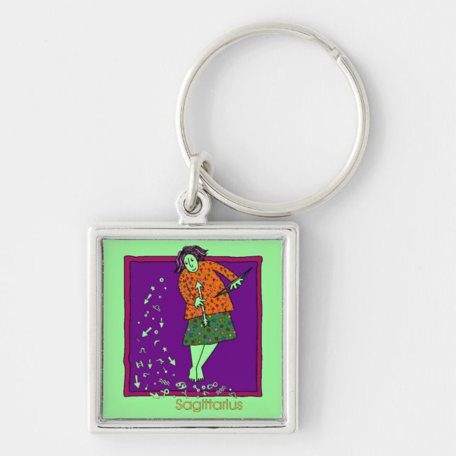 Sagittarius Keychain (Front)