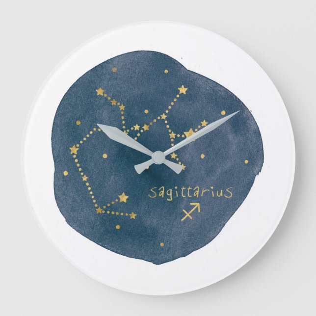 Sagittarius Large Clock (Front)