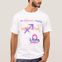 Sagittarius Libra Couple Zodiac T-Shirt