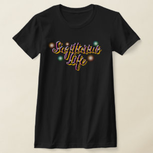 Sagittarius Life Zodiac Sign Colorful T-Shirt