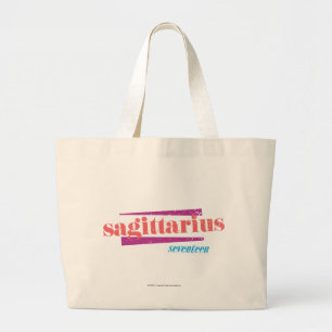 Sagittarius LtPink Large Tote Bag