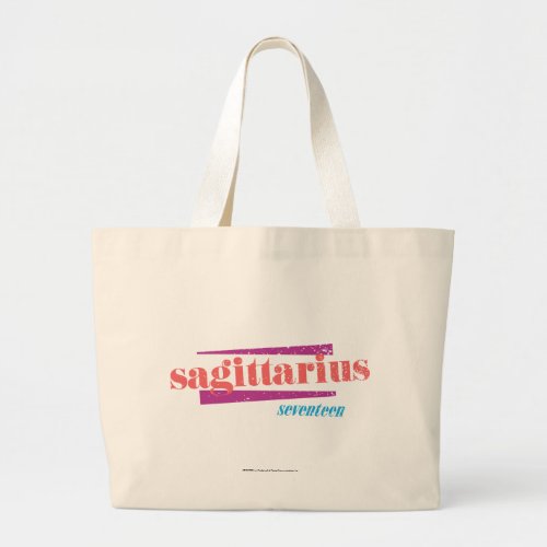 Sagittarius LtPink Large Tote Bag