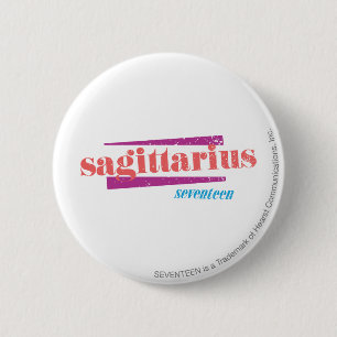 Sagittarius LtPink Pinback Button