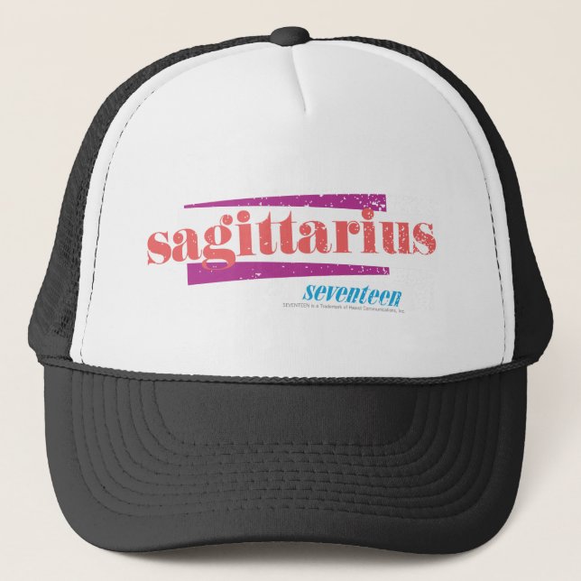 Sagittarius LtPink Trucker Hat (Front)