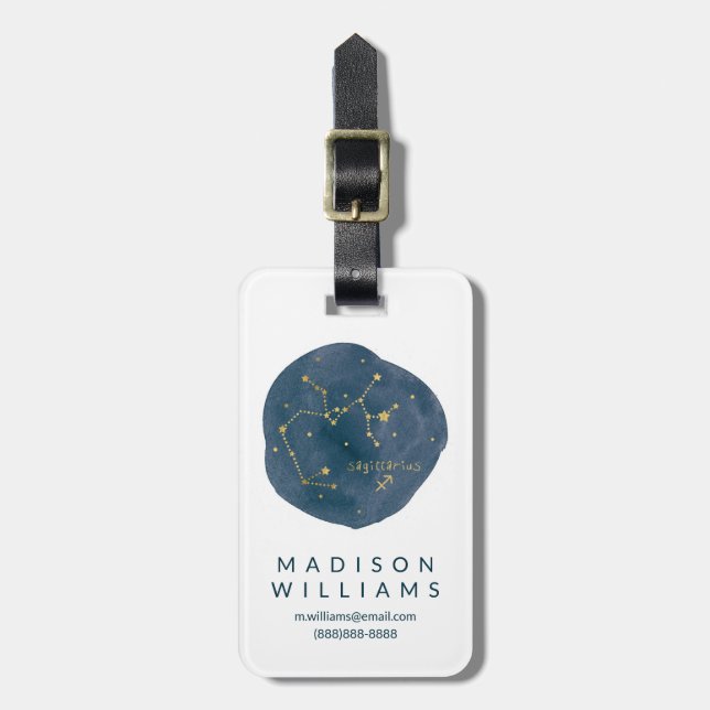 Sagittarius Luggage Tag (Front Vertical)