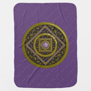 Sagittarius Mandala Baby Blanket