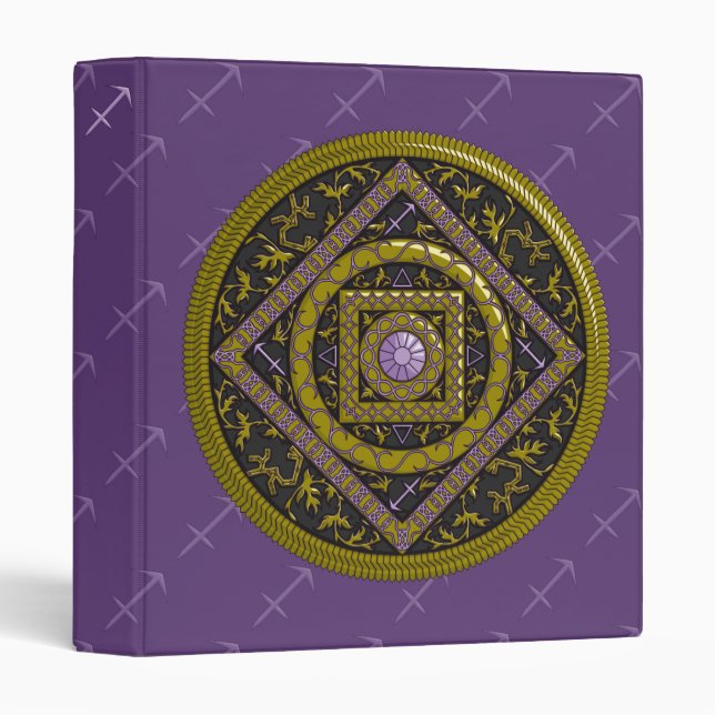 Sagittarius Mandala Binder (Front/Spine)