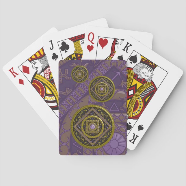Sagittarius Mandala Classic Playing Cards (Back)
