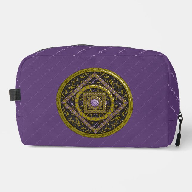 Sagittarius Mandala Dopp Kit (Front)