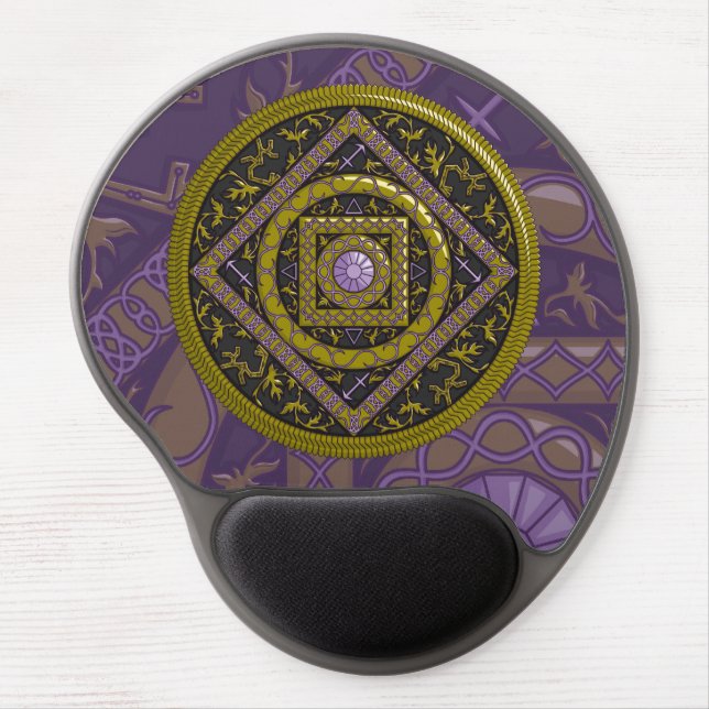 Sagittarius Mandala Gel Mousepad (Front)