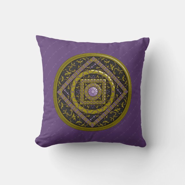 Sagittarius Mandala Pillow (Front)