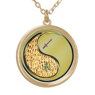 Sagittarius & Metal Goat Gold Plated Necklace