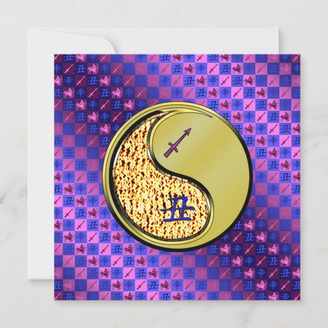Sagittarius & Metal Ox Card (Front)