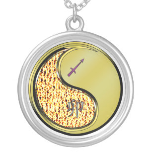 Sagittarius & Metal Rabbit Silver Plated Necklace