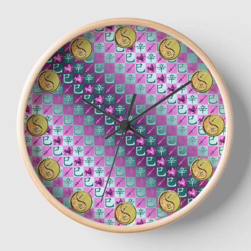 Sagittarius & Metal Snake Clock