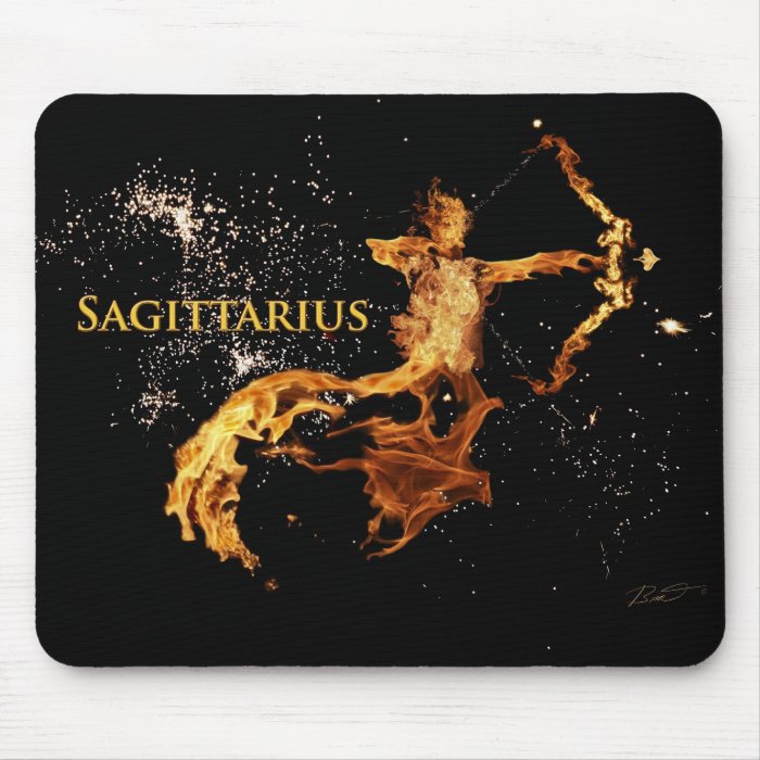 Sagittarius Mouse Pad   Zodiac Symbols Mouse Mat