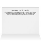 Sagittarius Nov 23 - Dec 20 Cards (Inside Horizontal (Top))