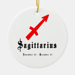 Sagittarius, November 22 - December 21 Ceramic Ornament