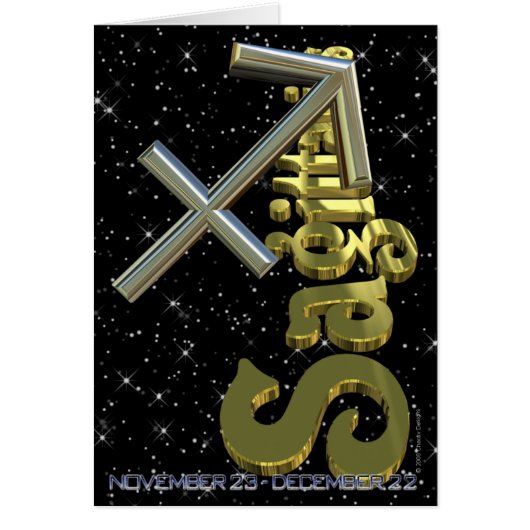 Sagittarius - November 23 to December 21 Cards (Front)