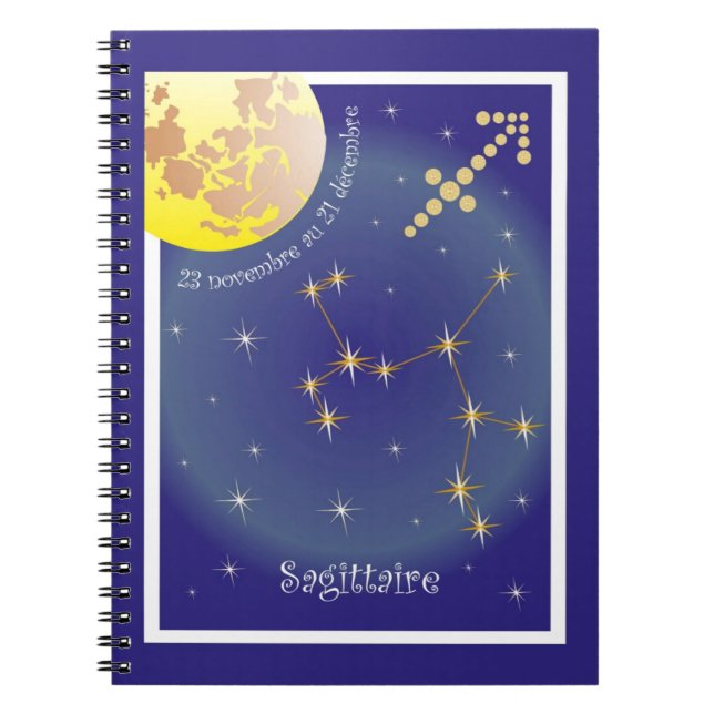 Sagittarius November 23 to December 21 Notebook (Front)