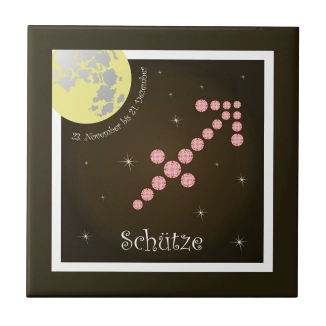 Sagittarius November 23 to December 21 Tile (Front)