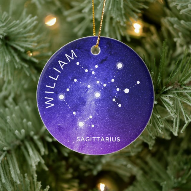 Sagittarius Ornament Personalized Zodiac Gift (Tree)