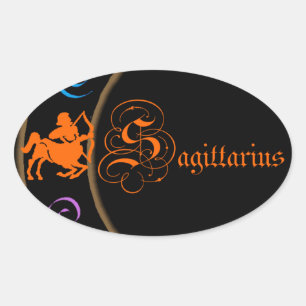 Sagittarius Oval Sticker