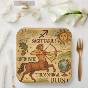 Sagittarius Paper Plates