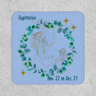 Sagittarius Patch Zodiac Woman on Horse with Arrow