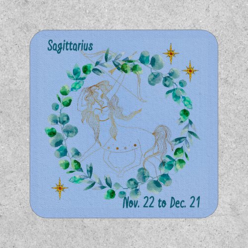 Sagittarius Patch Zodiac Woman on Horse with Arrow