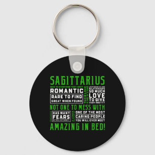 Sagittarius Personality Quote Astrology Funny Keychain