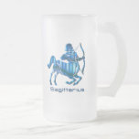 Sagittarius Profile Frosted Beer Mug