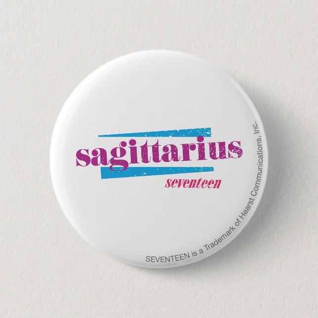 Sagittarius Purple Button (Front)