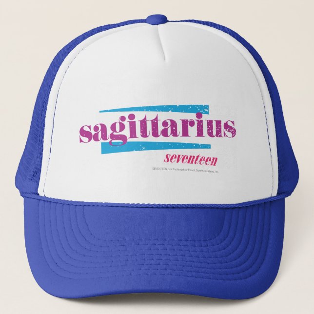 Sagittarius Purple Trucker Hat (Front)