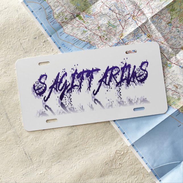 Sagittarius -Reflection License Plate (In Situ)