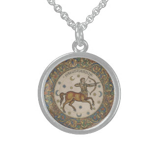 Sagittarius Sagitta: Medieval Alchemical Centaur Sterling Silver Necklace